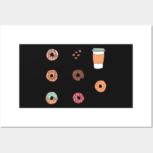 Donuts stickers Posters and Art